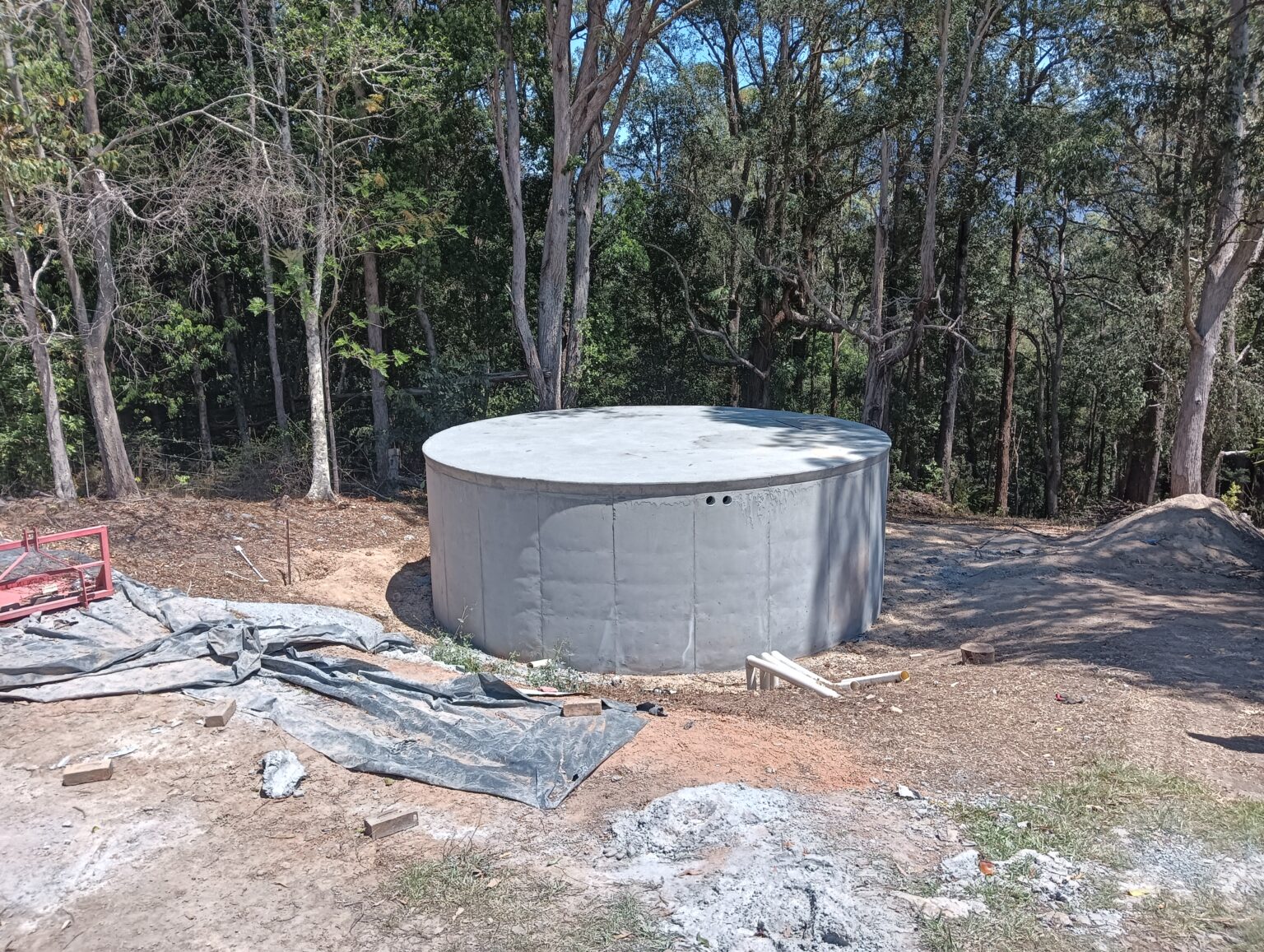 a 50000 litre concrete water tank